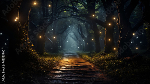 Pathway Through A Dark Forest ..   .