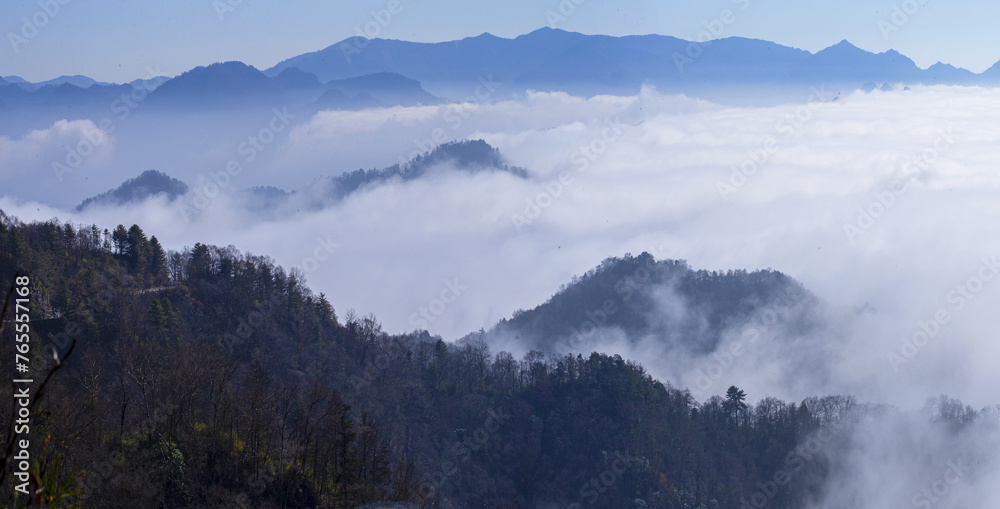The Scenery of Qinling Mountains in Shaanxi Province