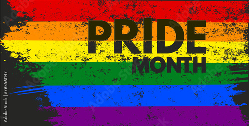 Pride month, rainbow flag, lgbtq - background, banner photo