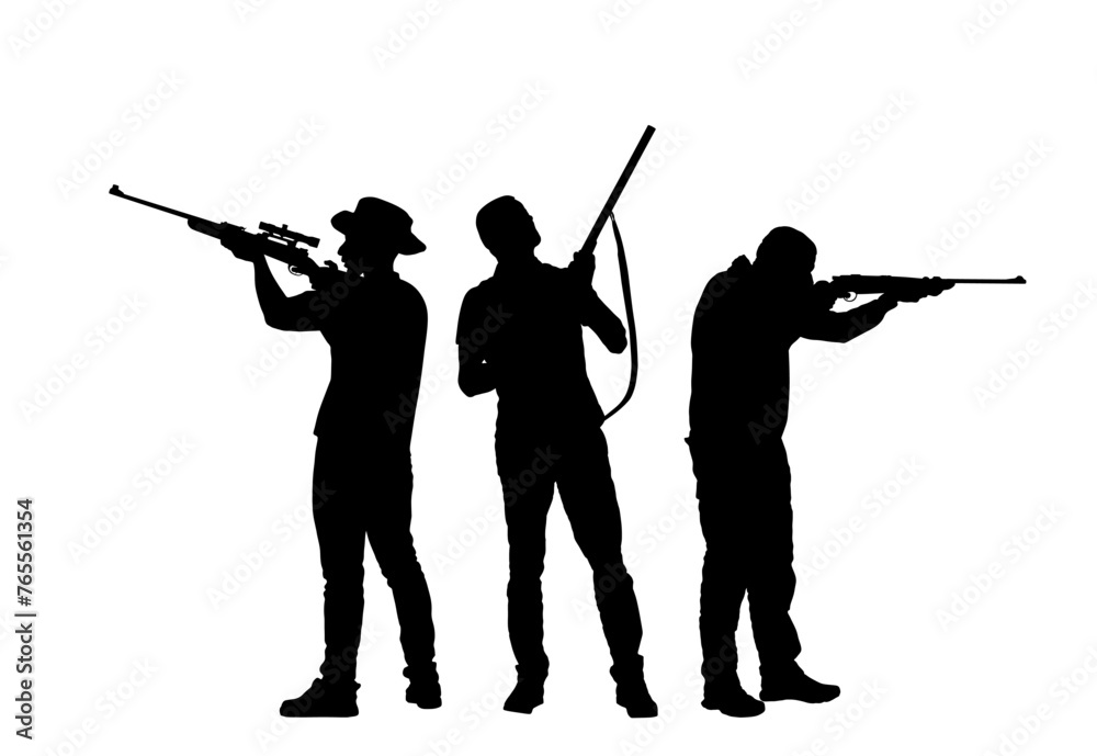 Archer boy vector silhouette illustration isolated on white background. Hunter hunting. Son teach to hold bow arrow. Kid wakes hunting instinct. Family child outdoor entertainment birthday present fun Archer boy vector silhouette illustration isolated on white background. Hunter hunting. Son teach to hold bow arrow. Kid wakes hunting instinct. Family child outdoor entertainment birthday present fun