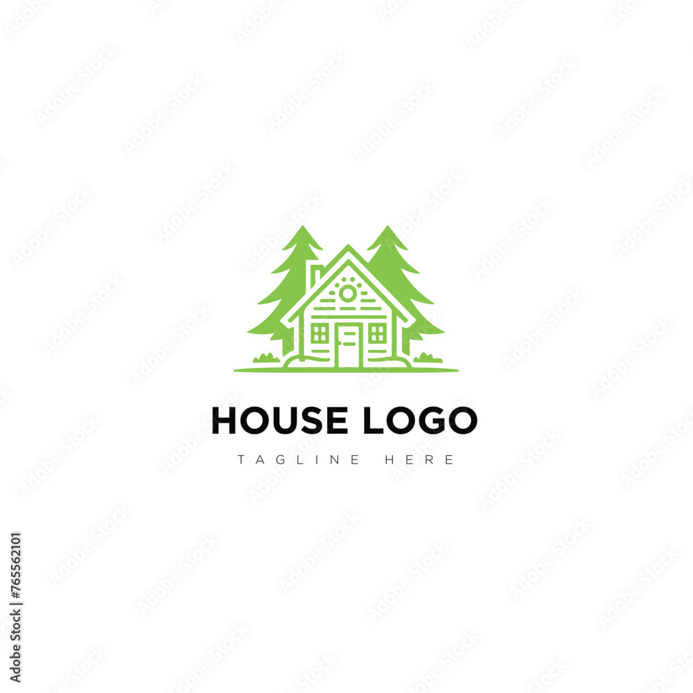 Creative Minimal natural House logo