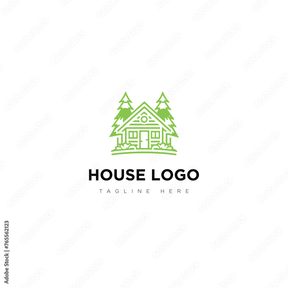 Creative Minimal natural House logo