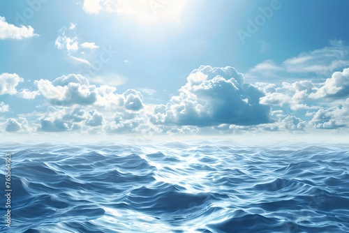 Seaside Serenity: Sublime Marine Panorama Revealing the Sandy Depths Below the Sea's Surface, Inviting Viewers into a World of Tranquil Beauty and Underwater Majesty