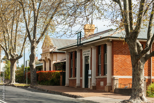 Rylstone Shire hall building in rural town photo