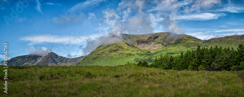 Landscape along R335 - Grassy Field With Mountain