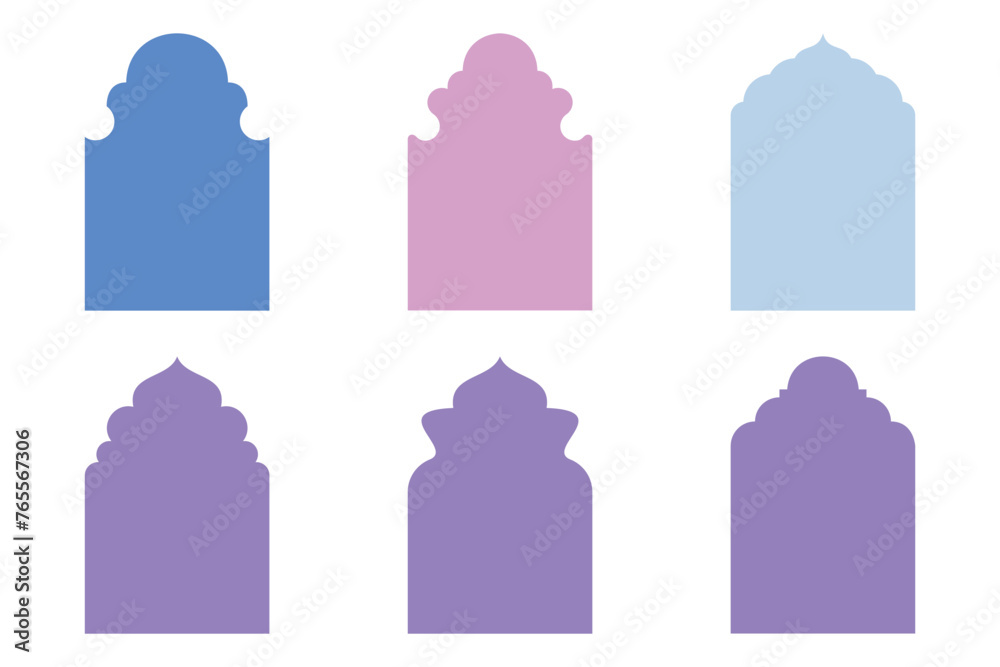 Islamic Emblem Design Glyph Line- SET - 6 Islamic Emblem Design Glyph Line- SET - 6