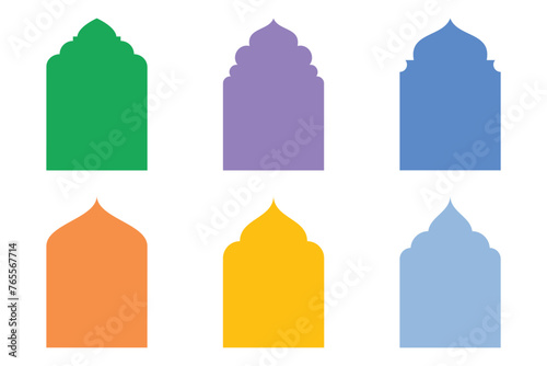Islamic Emblem Design Glyph Line- SET - 6
