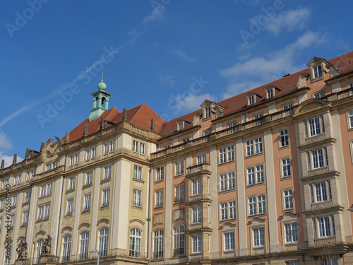 Die Alstadt von Dresden in Sachsen