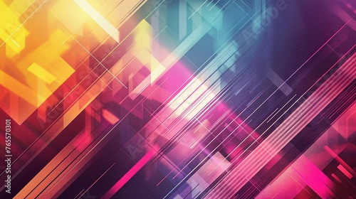 Dynamic Neon Abstract Design