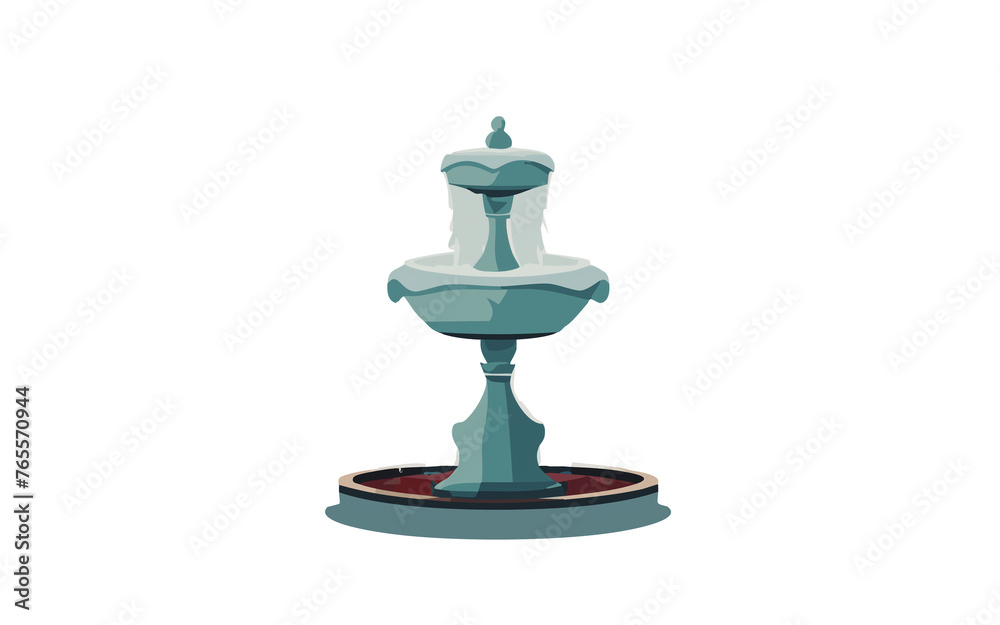 illustrazione di fontana con acqua che zampilla illustrazione di fontana con acqua che zampilla