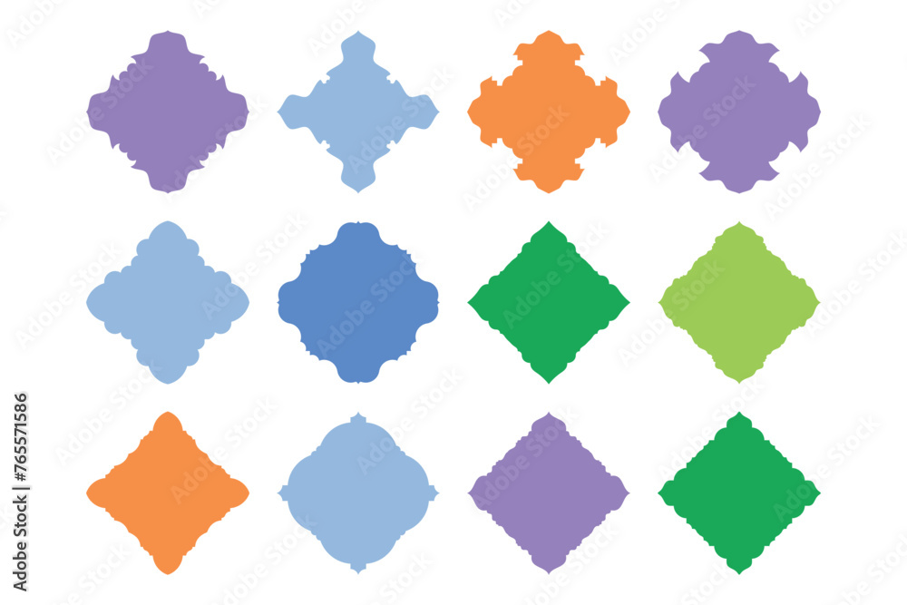Islamic Emblem Design Glyph - SET 12