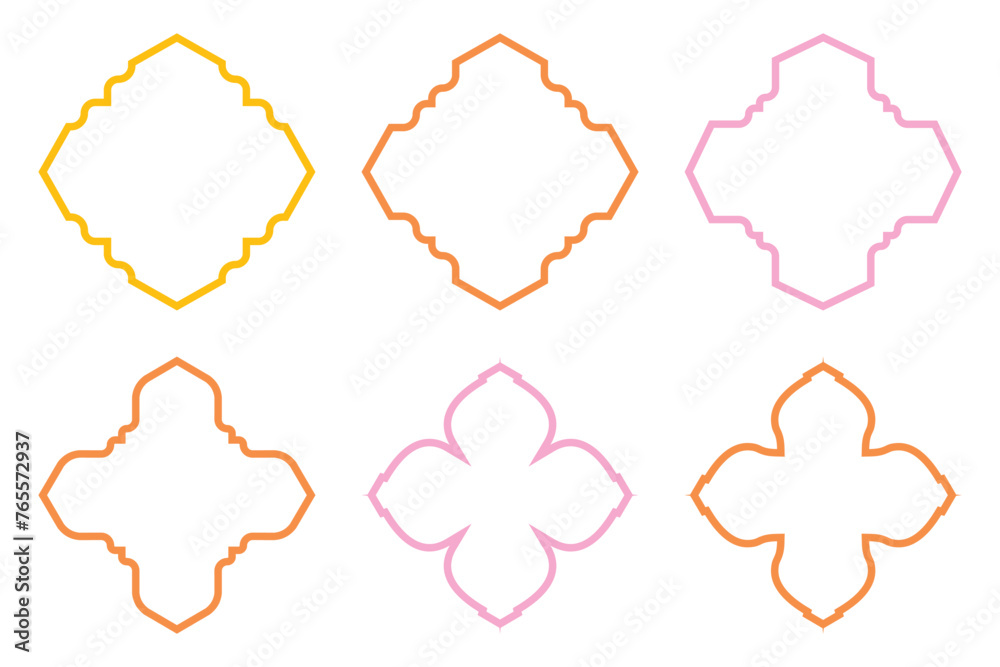 Islamic Emblem Design Bold Line- SET 6