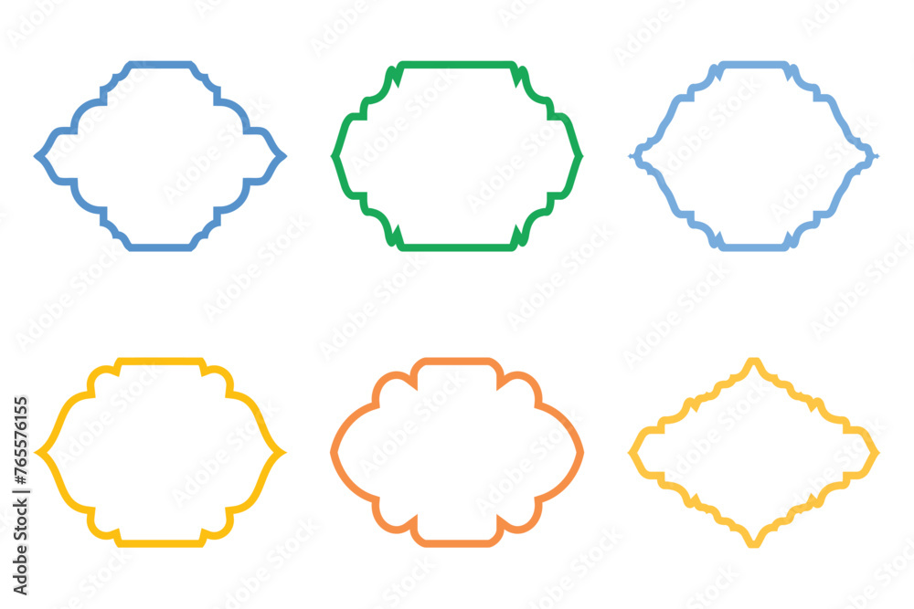 Islamic Frame Design Bold Line- SET 6