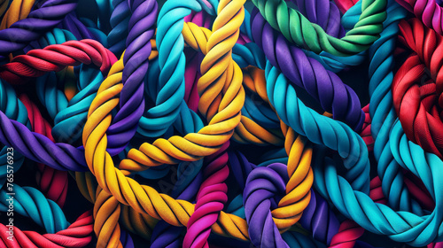 colorful rope background