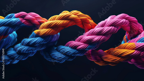 multi-colored ropes