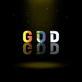 3d graphics design, God text effects