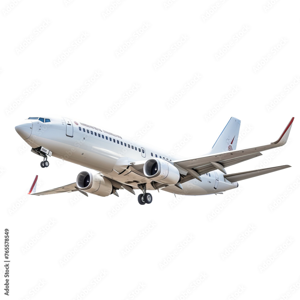 airplane on a white background