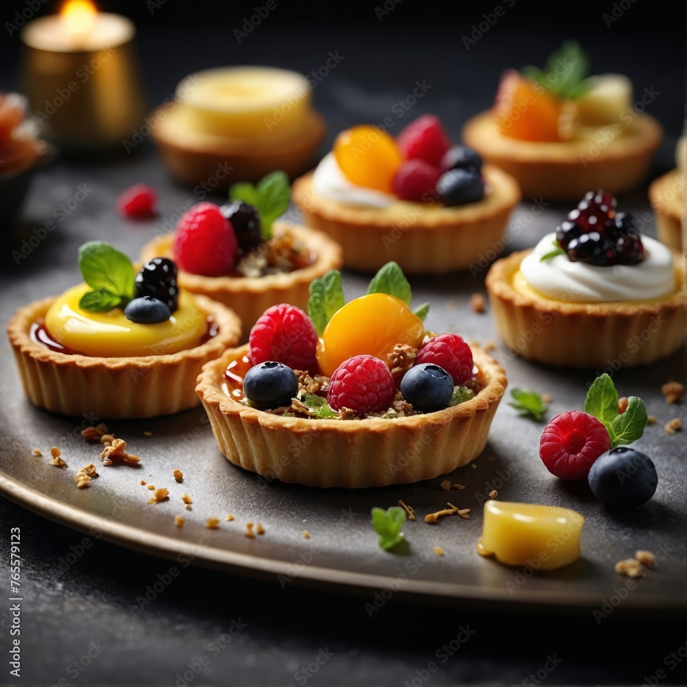 small tarts, dessert, bakery, cake small tarts, dessert, bakery, cake