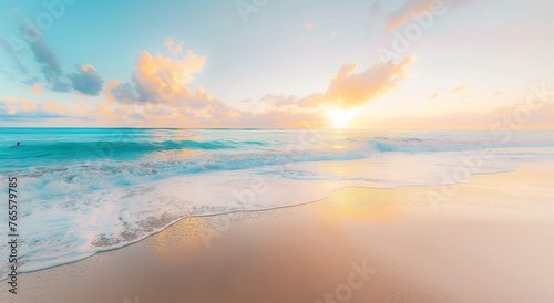 sunset on the beach © ramona