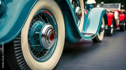 Vintage Car Wheels - Classic Vehicles photo