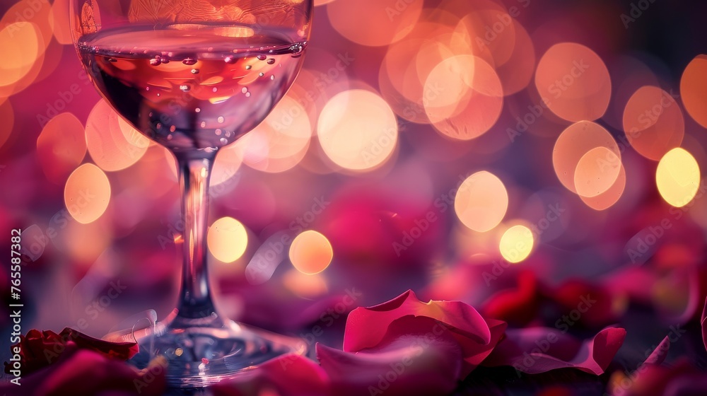 Rose petals and wine elegance
Rose petals and wine elegance