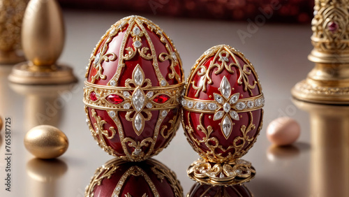 Jewelry Easter Red Eggs