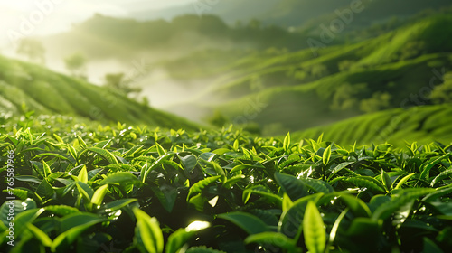 Green tea, the power of caffeine for daily freshness photo