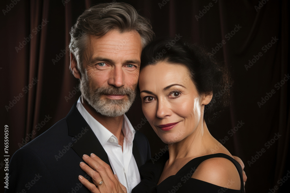 Portrait of elegant mature couple Portrait of elegant mature couple
