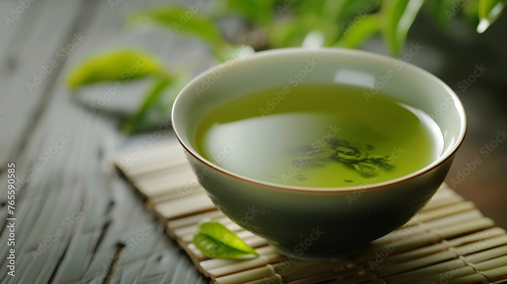 Green tea, the power of caffeine for daily freshness Green tea, the power of caffeine for daily freshness