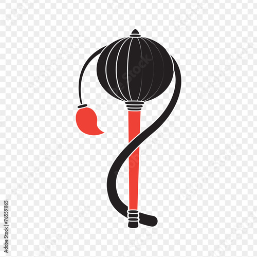 Hanuman gada illustration with transparent background