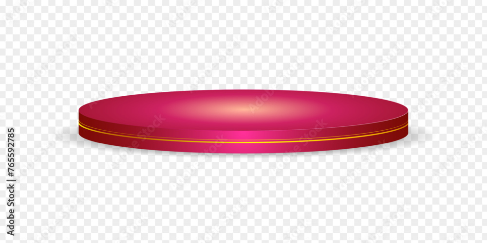 Beautiful pink podium with transparent background Beautiful pink podium with transparent background