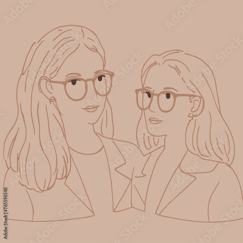 person and woman, trancing vector, vector illustration girl outline vector