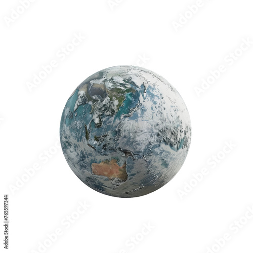 earth globe isolated on white