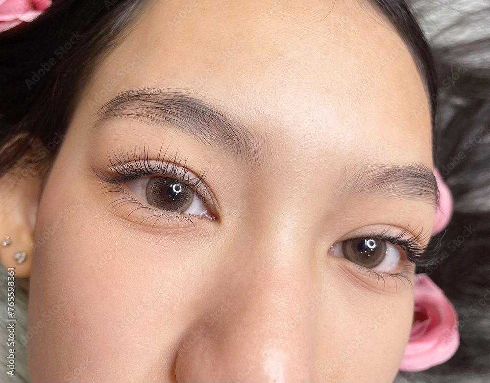 Fototapeta premium Eyelash extensions