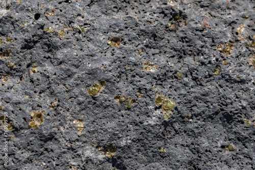 фотографія Picrite basalt or picrobasalt is a variety of high-magnesium olivine basalt that is very rich in the mineral olivine