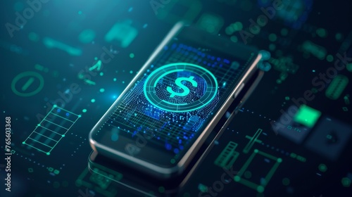 Digital Finance Hub: Businessman Accesses Currency Exchange App for Global Transactions