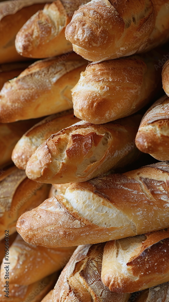 Close up of fresh, tasty and healthy bread