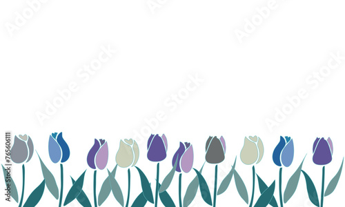 チューリップのフレーム