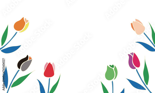 チューリップのフレーム