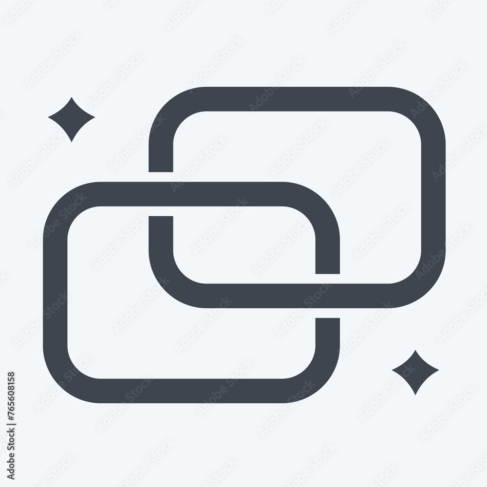 Icon Link. related to Social Network symbol. glyph style. simple design illustration Icon Link. related to Social Network symbol. glyph style. simple design illustration