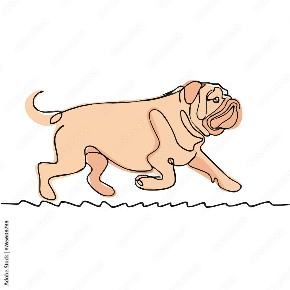 drawing illustration of a dog drawing illustration of a dog