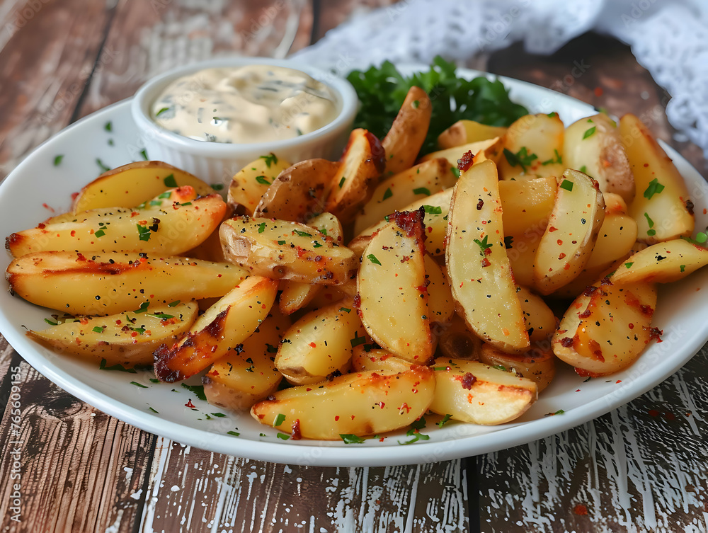 Baked potato with mayo sos. High quality Baked potato with mayo sos. High quality