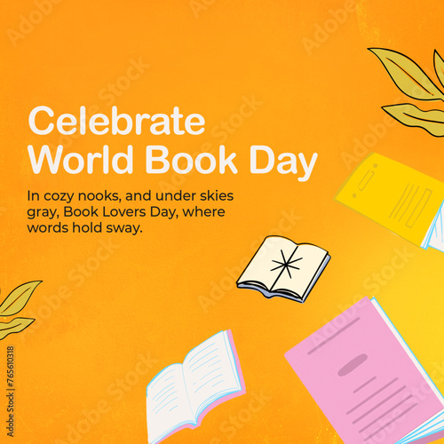 Illustration of books and l...