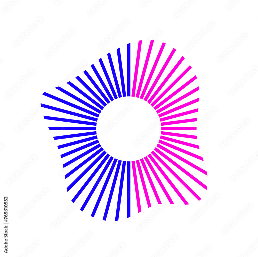 Colorful Sound Waves Shaped in Circles