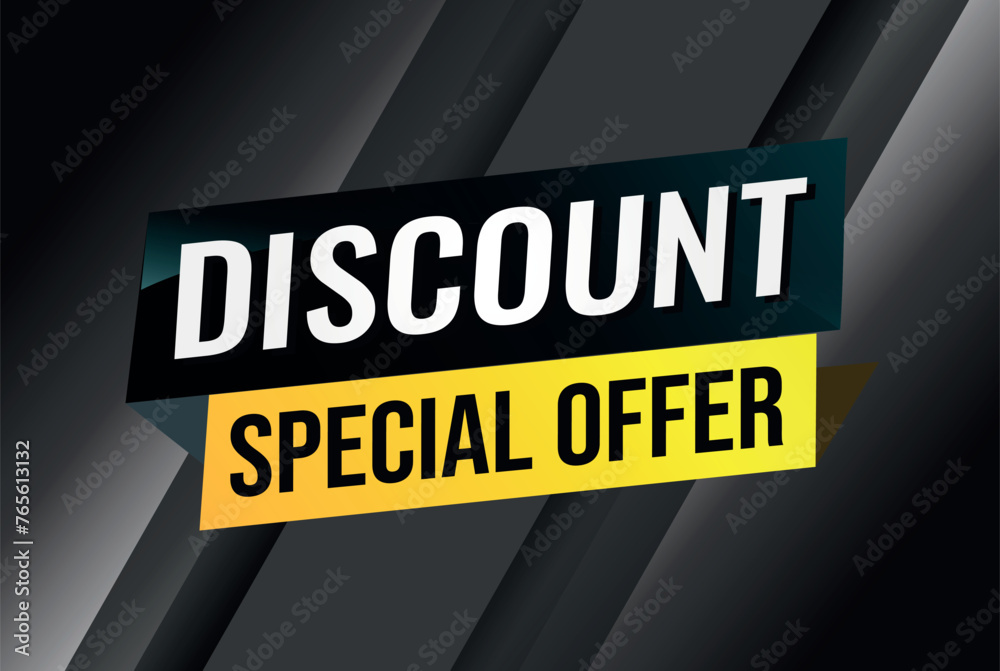 discount special offer poster banner graphic design icon logo sign symbol social media website coupon

