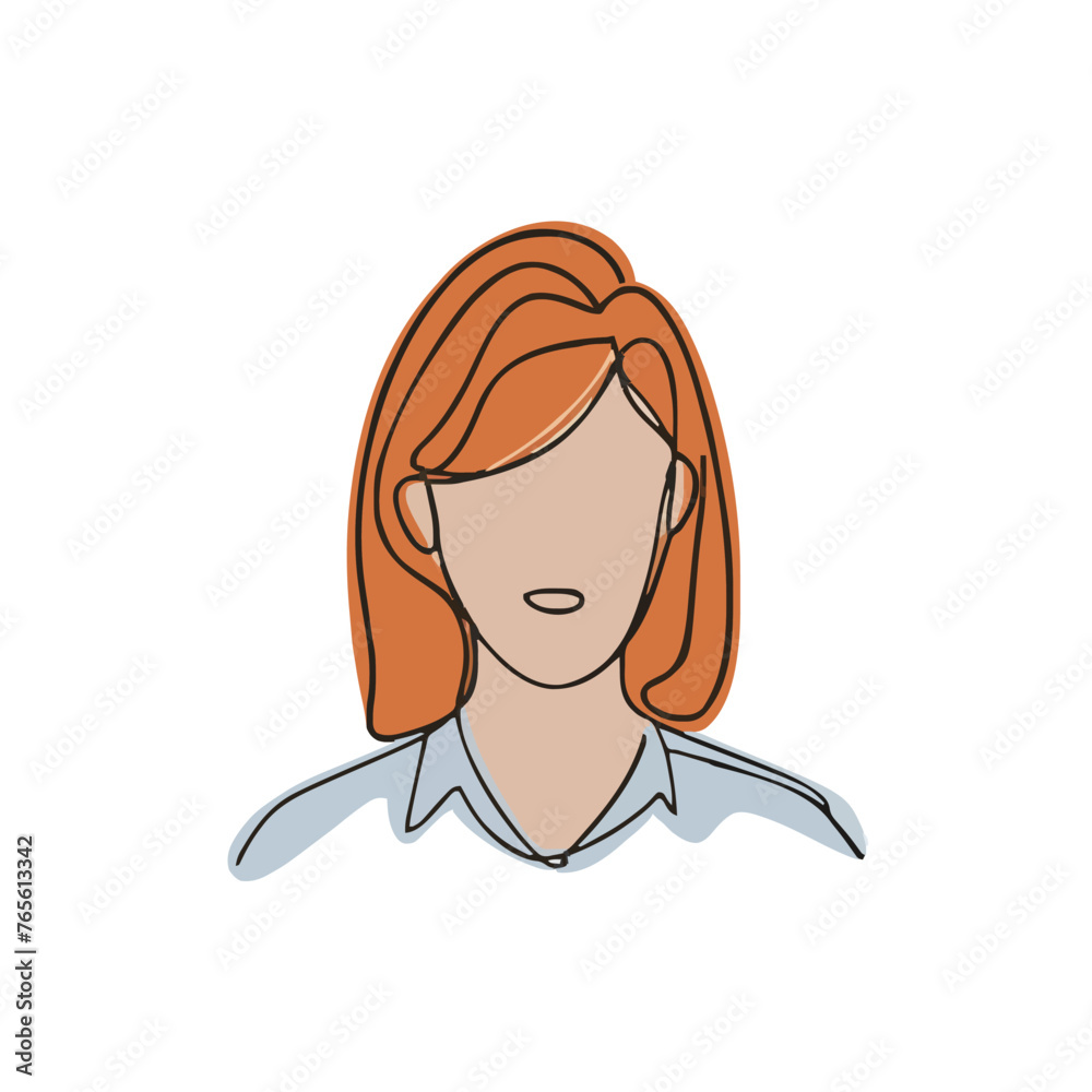 drawing illustration of a women drawing illustration of a women