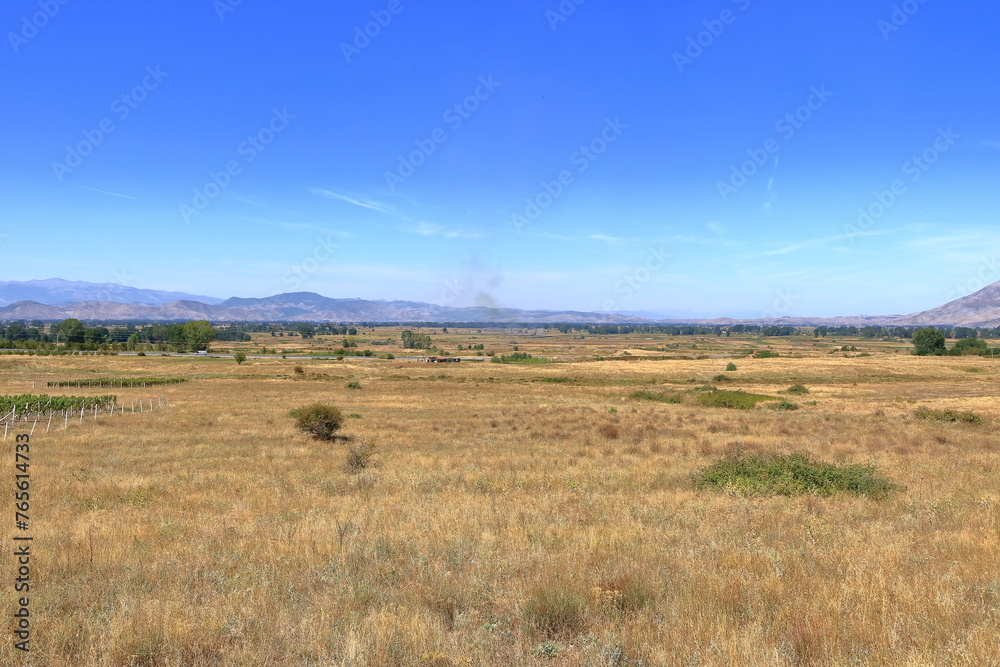 mountain landscape near Prespa National Park in Albania