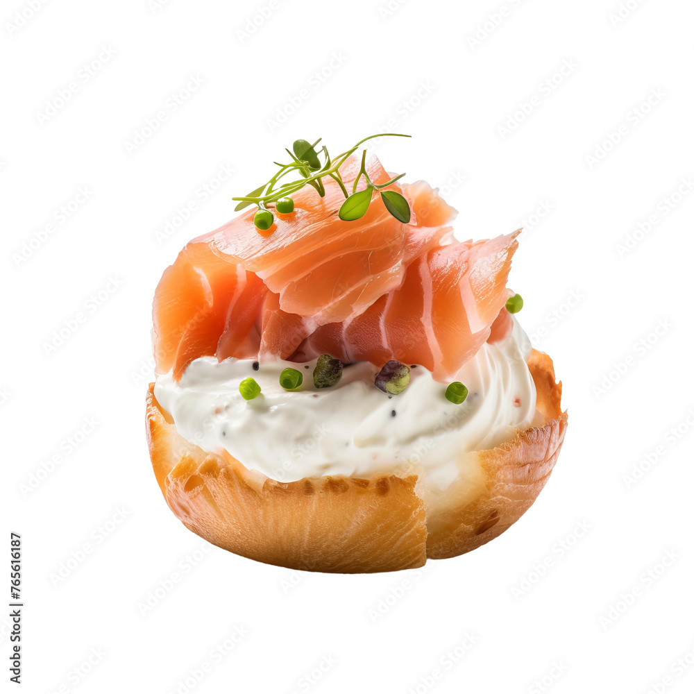 sandwiches with salmon