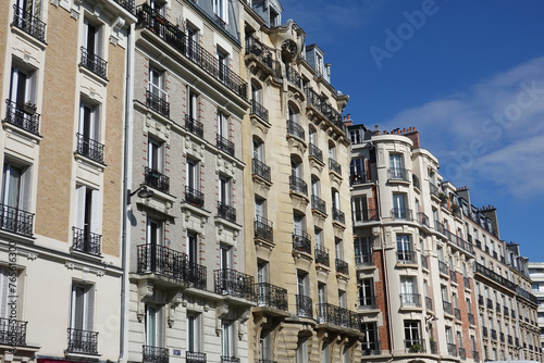Façades d'immeubles à Paris 15ème arrondissement