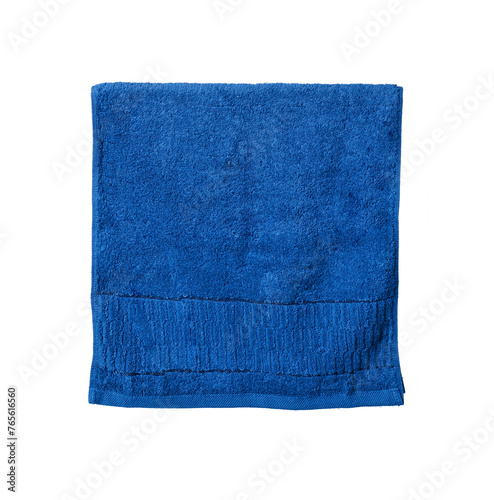 blue towel, transparent background